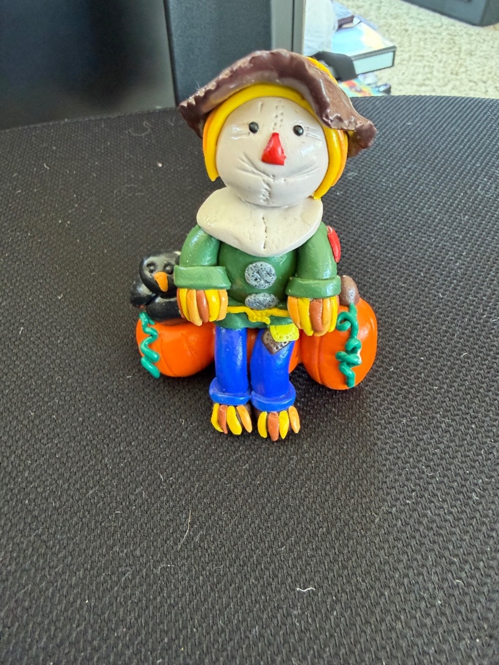 Polymer Clay Scare Crow Straw man